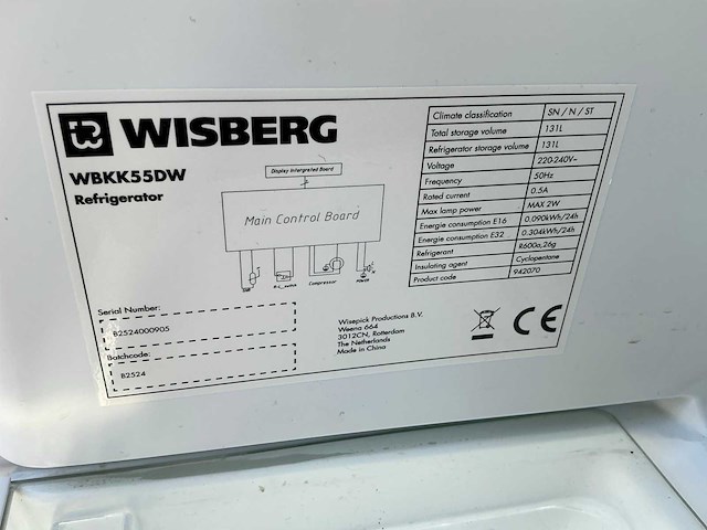 Wisberg wbkk55dw koelkast - afbeelding 6 van  6