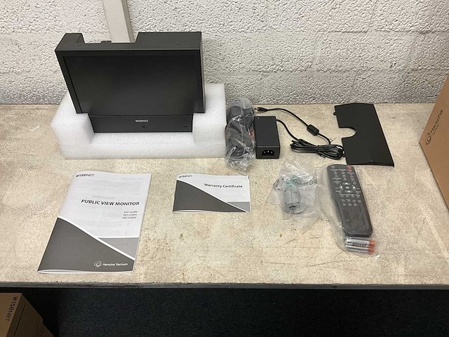 Wisenet / hanwha smt-1030pv 10” public vieuw monitor - afbeelding 1 van  10