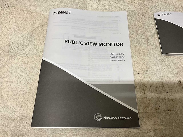Wisenet / hanwha smt-1030pv 10” public vieuw monitor - afbeelding 8 van  10