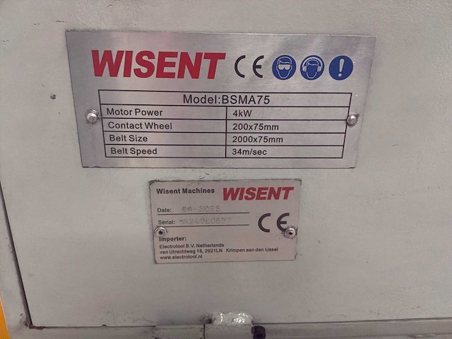 Wisent - 2025 - bsma 75 - bandschuurmachine (2x) - afbeelding 9 van  9