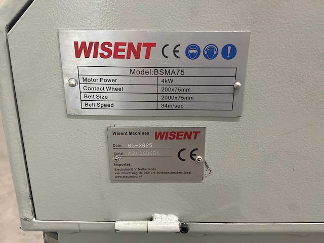 Wisent - 2025 - bsma 75 - bandschuurmachine (2x) - afbeelding 4 van  4