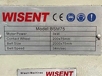 Wisent bsm75 backstand bandslijpmachine - afbeelding 2 van  10