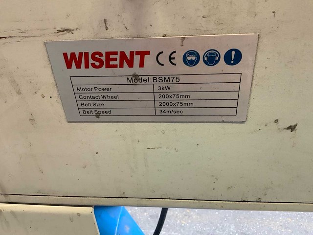 Wisent bsm75 bandslijpmachine - afbeelding 4 van  4