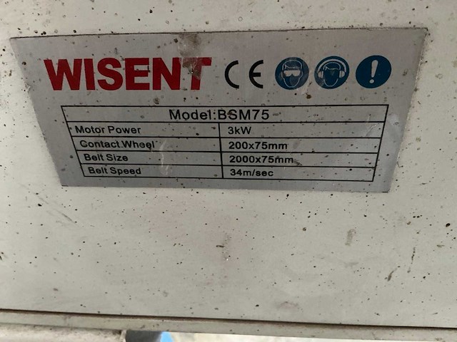 Wisent bsm75 bandslijpmachine - afbeelding 6 van  6