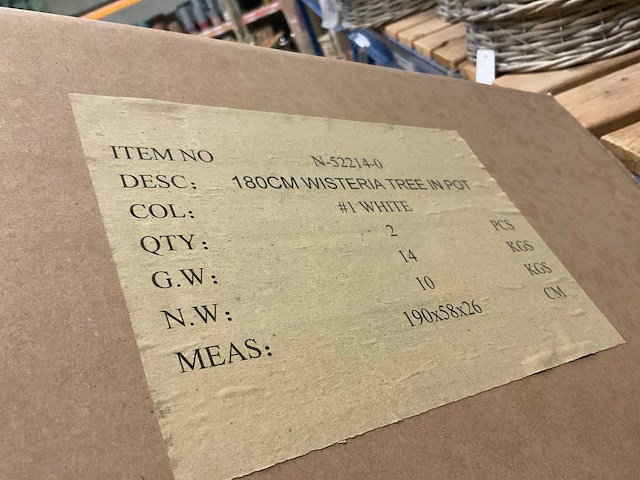 Wisteria kunstkamerplant (4x) - afbeelding 4 van  4