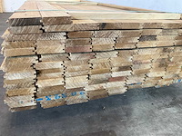 Wit afrikaans eikenhouten plank fraké mes en groef 210x9.7x2.2 cm (56x) - afbeelding 5 van  5