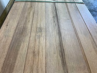 Wit afrikaans eikenhouten plank fraké met mes- en groef - 270x14,7x2,2 cm (35x) - afbeelding 4 van  5