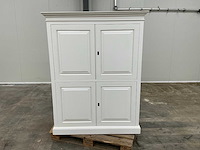 Wit eiken opbergkast 165,5x129,5x65cm - afbeelding 1 van  2