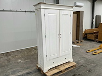 Wit eiken opbergkast met schade 200,5x129,5x45,5cm - afbeelding 3 van  7