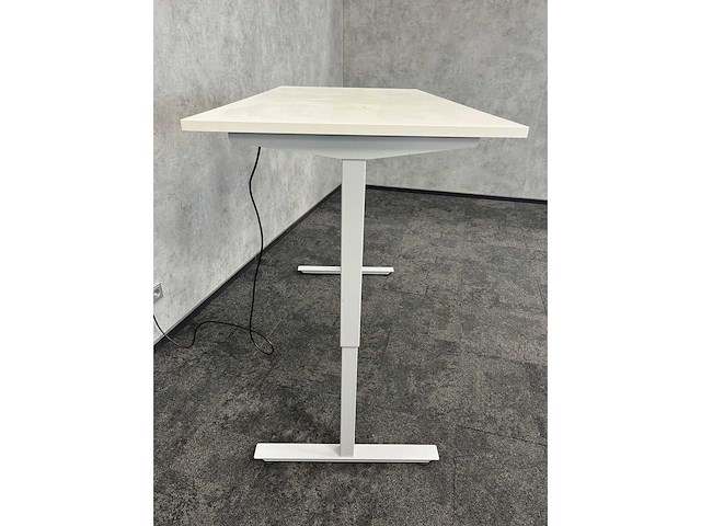 Wit elektrisch zit-sta bureau 160x80 - afbeelding 10 van  11