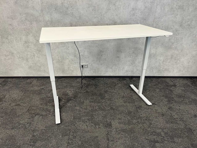 Wit elektrisch zit-sta bureau 160x80 - afbeelding 6 van  11