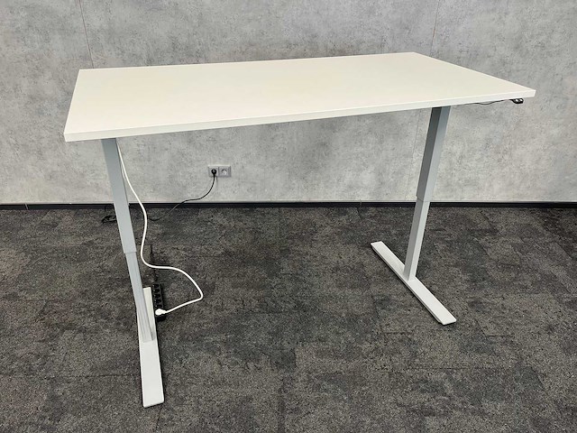 Wit elektrisch zit-sta bureau 160x80 - afbeelding 5 van  10