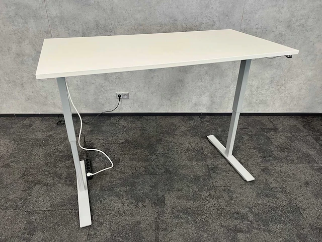 Wit elektrisch zit-sta bureau 160x80 - afbeelding 5 van  10