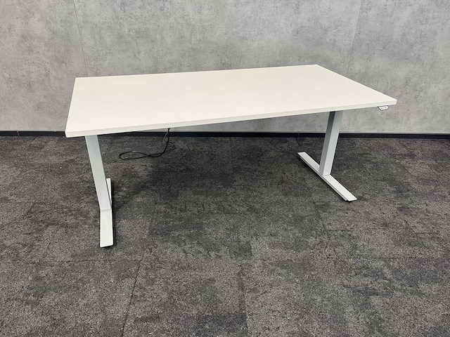 Wit elektrisch zit-sta bureau 160x80 - afbeelding 2 van  11