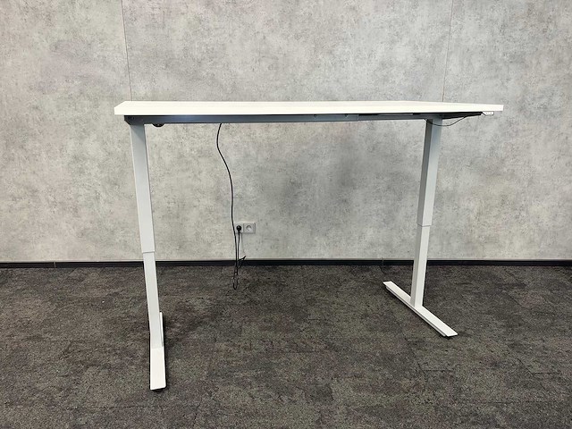 Wit elektrisch zit-sta bureau 160x80 - afbeelding 3 van  11