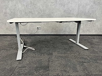 Wit elektrisch zit-sta bureau 160x80 - afbeelding 1 van  10