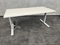 Wit elektrisch zit-sta bureau 160x80 - afbeelding 3 van  10