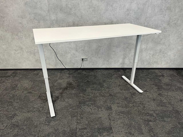 Wit elektrisch zit-sta bureau 180x80 - afbeelding 4 van  6