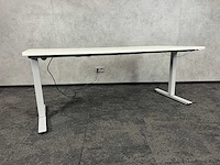 Wit elektrisch zit-sta bureau 180x80 - afbeelding 1 van  11