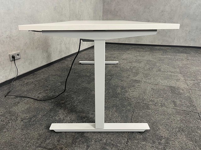 Wit elektrisch zit-sta bureau 180x80 - afbeelding 8 van  11