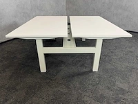 Wit elektrisch zit-sta duo bureau 160x80 - afbeelding 4 van  12