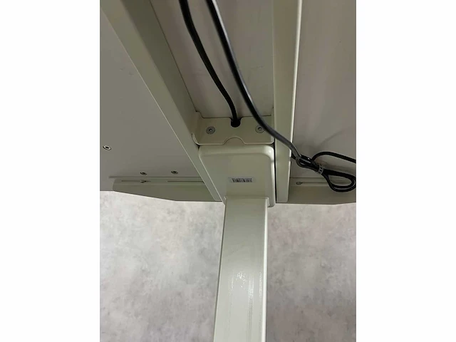 Wit elektrisch zit-sta duo bureau 160x80 - afbeelding 2 van  12