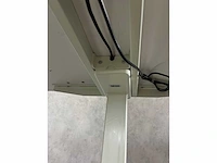Wit elektrisch zit-sta duo bureau 160x80 - afbeelding 2 van  12