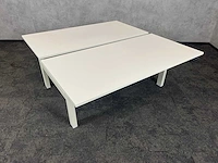 Wit elektrisch zit-sta duo bureau 160x80 - afbeelding 6 van  12