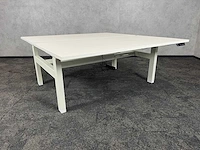 Wit elektrisch zit-sta duo bureau 160x80 - afbeelding 3 van  12