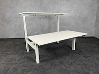 Wit elektrisch zit-sta duo bureau 160x80 - afbeelding 5 van  12