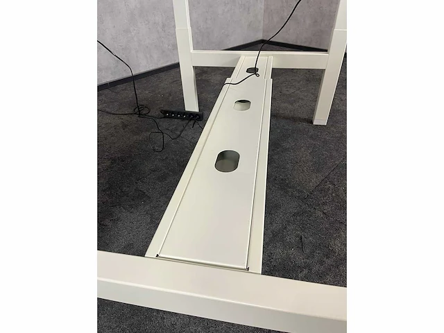 Wit elektrisch zit-sta duo bureau 160x80 - afbeelding 12 van  12