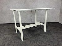 Wit elektrisch zit-sta duo bureau 160x80 - afbeelding 9 van  12