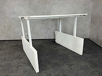 Wit elektrische zit-sta duo bureau 160x77 - afbeelding 2 van  17