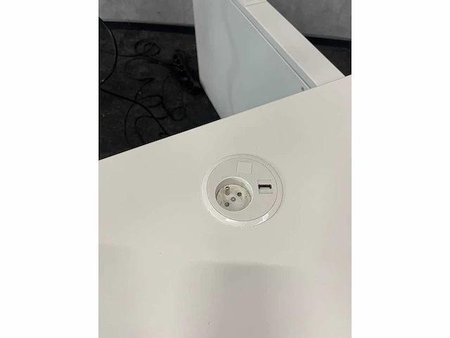 Wit elektrische zit-sta duo bureau 160x77 - afbeelding 12 van  17