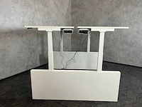Wit elektrische zit-sta duo bureau 160x77 - afbeelding 6 van  17