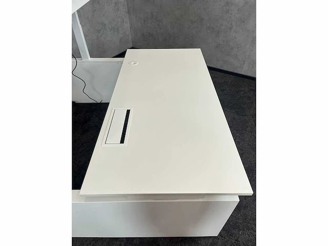 Wit elektrische zit-sta duo bureau 160x77 - afbeelding 9 van  13
