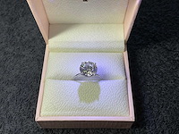 Wit gouden ring met diamant 5,06 crt. - afbeelding 3 van  9