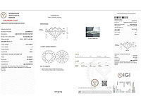 Wit gouden ring met diamant 5,06 crt. - afbeelding 4 van  9