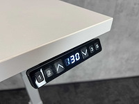 Wit/ grijs elektrische zit-sta bureau 160x80 - afbeelding 4 van  10