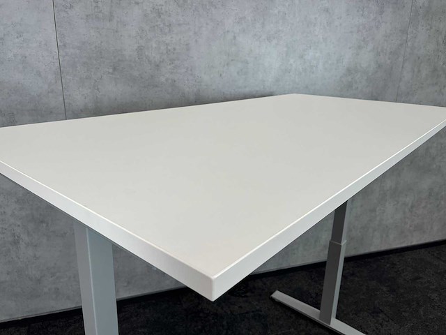 Wit/ grijs elektrische zit-sta bureau 160x80 - afbeelding 5 van  10
