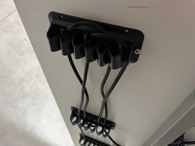 Wit/ grijs elektrische zit-sta bureau 160x80 - afbeelding 5 van  5