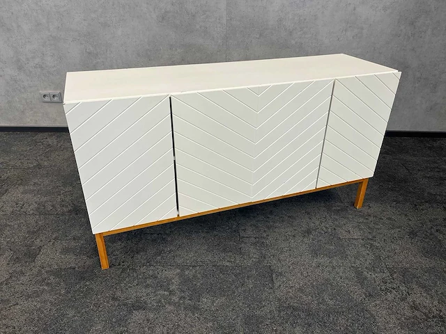 Wit houten dressoir 140x42 - afbeelding 2 van  8
