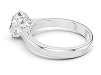 Witgoud ring - 1.00ct diamant ( igi gecertificeerd ) - afbeelding 1 van  8
