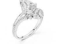 Witgoud ringen met 2.42ct diamant ( igi gecertificeerd ) - afbeelding 2 van  7