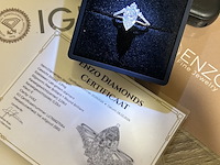 Witgoud ringen met 2.42ct diamant ( igi gecertificeerd ) - afbeelding 4 van  7