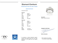 Witgouden 18 karaat ring met centrale briljant en zijdiamanten - afbeelding 3 van  8
