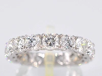 Witgouden alliance ring 4.50 ct