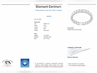 Witgouden alliance ring briljant 2.00 ct - afbeelding 2 van  10
