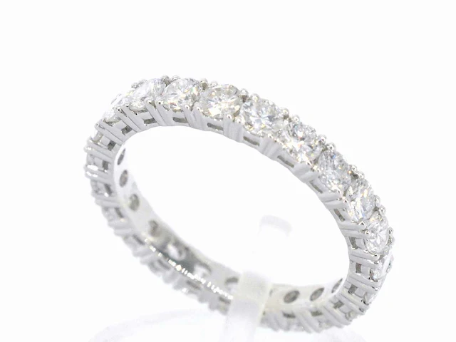 Witgouden alliance ring briljant 2.00 ct - afbeelding 4 van  10