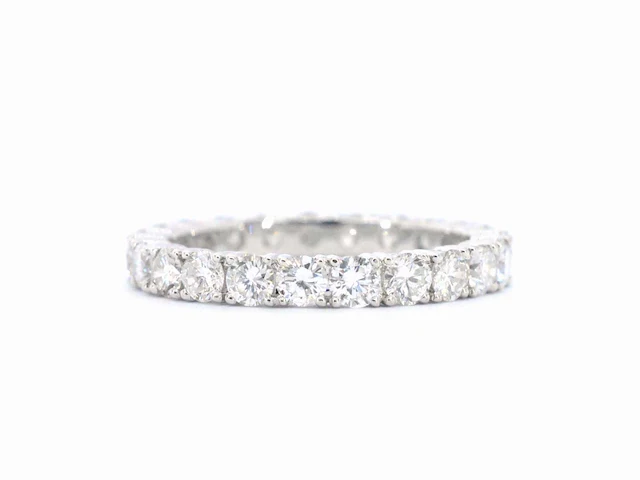 Witgouden alliance ring briljant 2.00 ct - afbeelding 7 van  10
